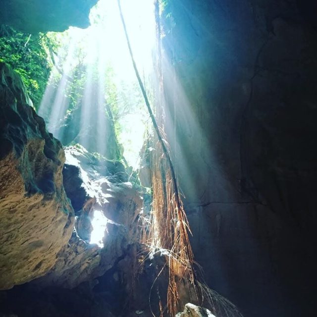 Light rays inside Bat Cave